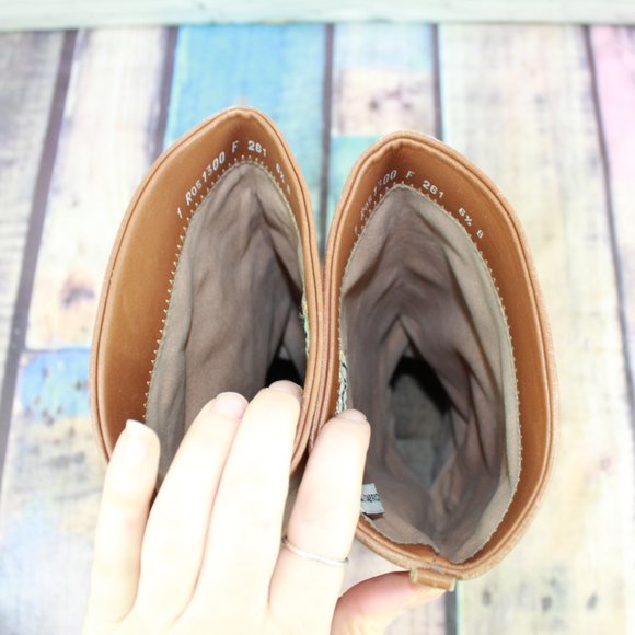 Vintage LL Bean Brown Leather Knee High Tall Riding Boot Size 6.5 B - Picture 6 of 9